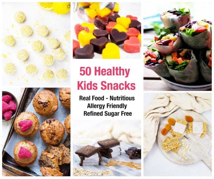 50 Healthy Snacks for Kids (Gluten Free, Dairy Free & Refined Sugar Free)
