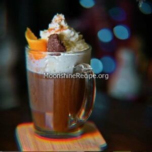 Irish coffee cocktail