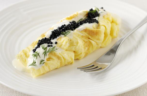 black caviar breakfast