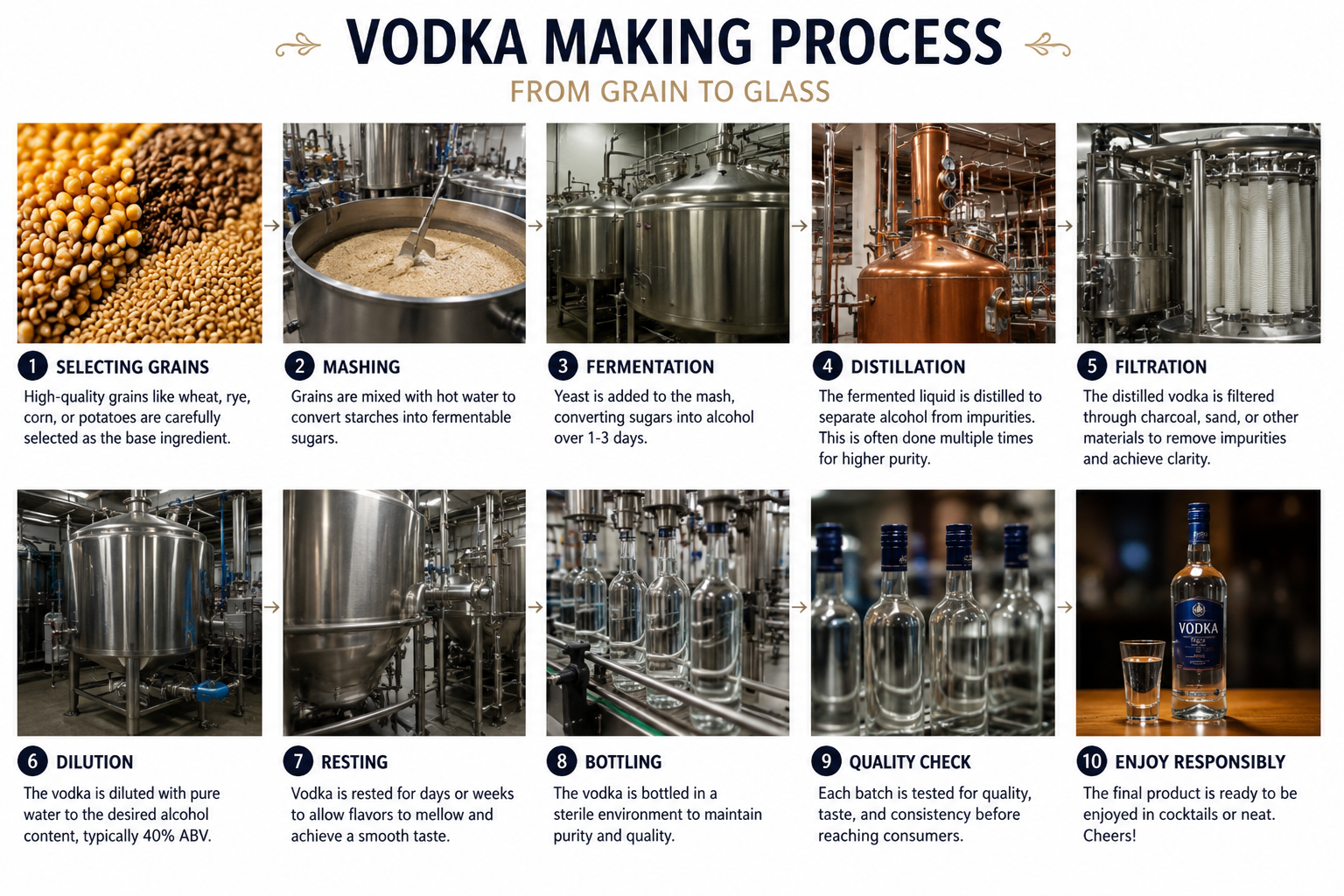 From Grain to Glass: The Complete Guide to How Vodka Is Made Guide to How Vodka Is Made
